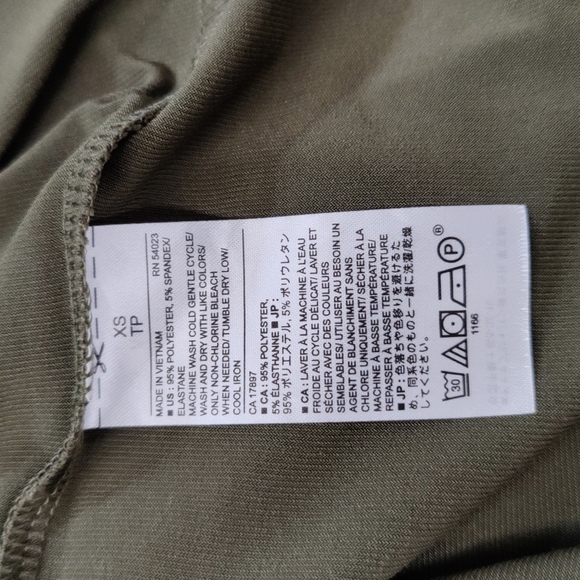 BANANA Republic Olive Green Polyester/Spandex Blouse Size XS - Picture 11 of 11